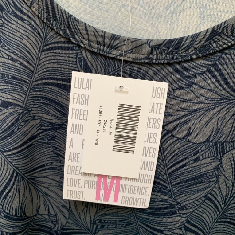 NWT LuLaRoe Palm Print Jessie Dress - Picture 2 of 3